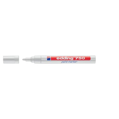 Marcatore a vernice edding 750 punta conica 2-4 mm bianco E-750 049